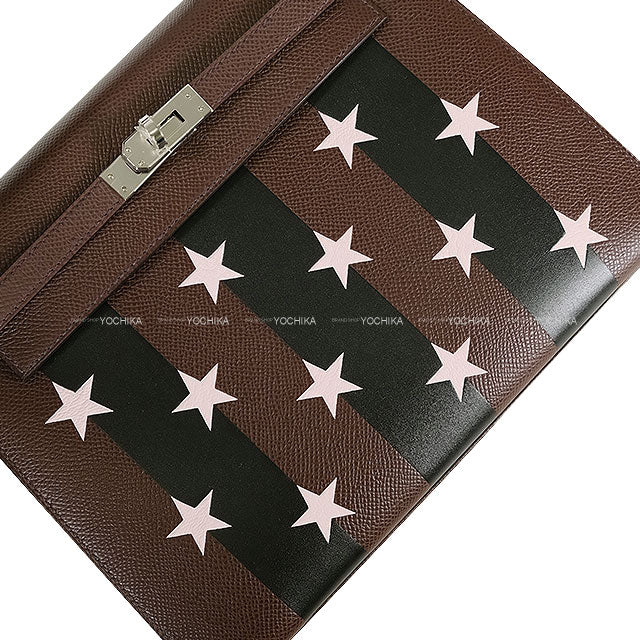 HERMES Shoulder bag Rouge Sellier/Rose Darling/Noir (Black) Veau Epsom/Veau Tadelakt/Chevre Mysore Silver HW Stamp W[BRAND NEW][Authentic]