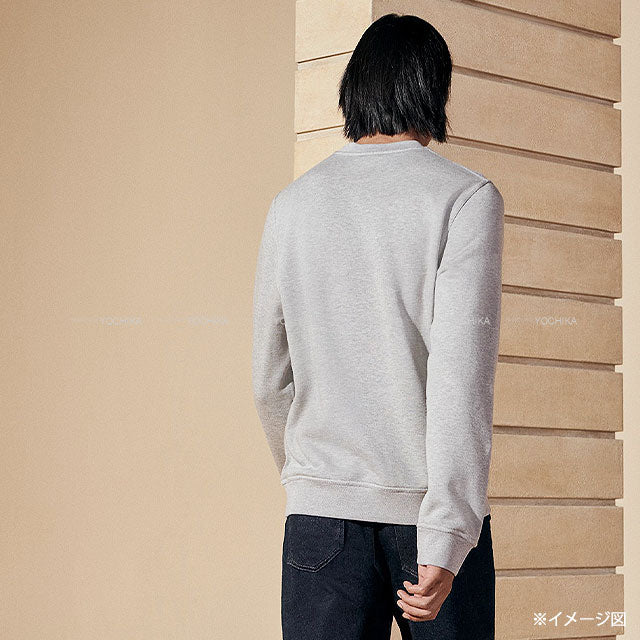 [Pre-loved] 2024 SS HERMES Sweat men's print Boite Surprise Surprise Box  Grey Cotton100% #XS[USED SA][Authentic]