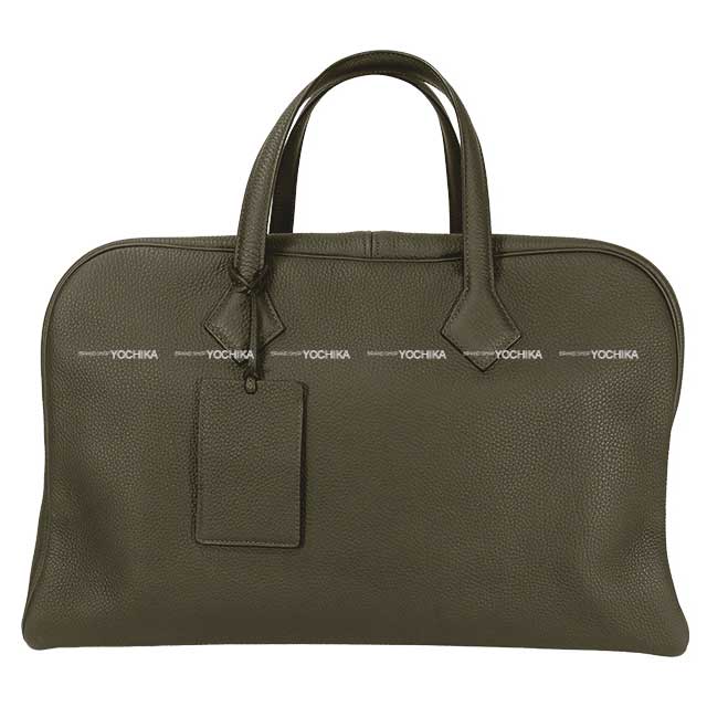 [Pre-loved] HERMES Shoulder bag Victoria 43 Vert maquis Veau Togo Silver HW Stamp Y[LIKE NEW][Authentic]