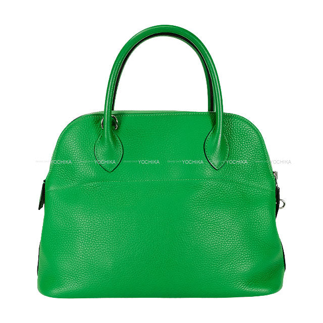 [Pre-loved] HERMES Shoulder bag Bolide31 Bambou Taurillon Clemence Silver HW Stamp R[USED SA][Authentic]