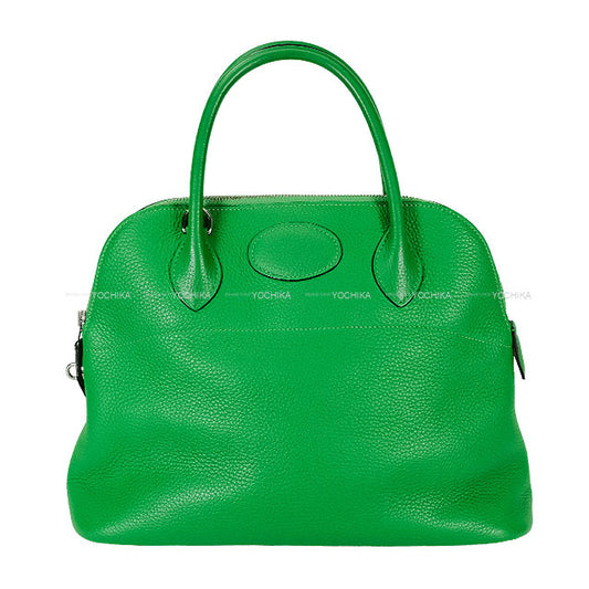 [Pre-loved] HERMES Shoulder bag Bolide31 Bambou Taurillon Clemence Silver HW Stamp R[USED SA][Authentic]