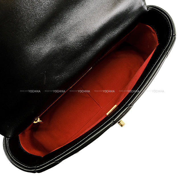 [Pre-loved] CHANEL Shoulder bag Chanel 19 Chain Handbag Noir (Black) Shiny Lambskin AS1160[LIKE NEW][Authentic]