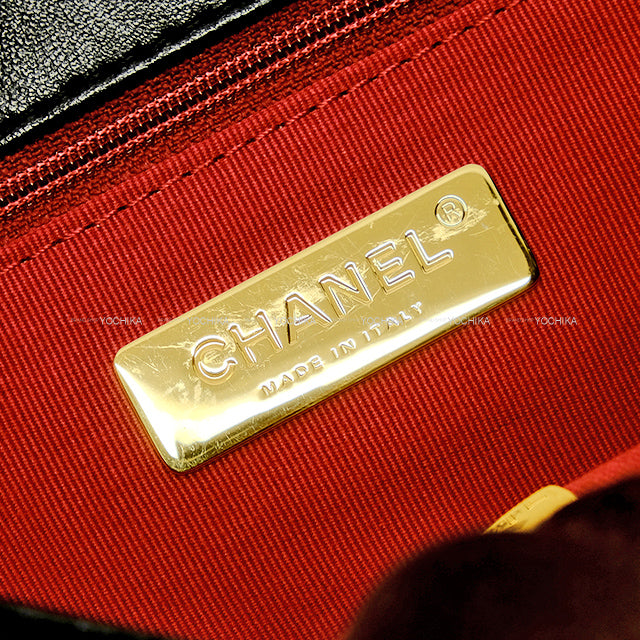 [Pre-loved] CHANEL Shoulder bag Chanel 19 Chain Handbag Noir (Black) Shiny Lambskin AS1160[LIKE NEW][Authentic]