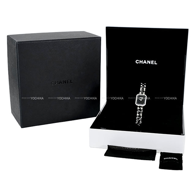 [Pre-loved] CHANEL Watches Premiere with diamonds Noir (Black) Stainless steel/52 Brilliant Cut diamonds (about 0.26 carats)/ceramic Silver HW H2163[LIKE NEW][Authentic]