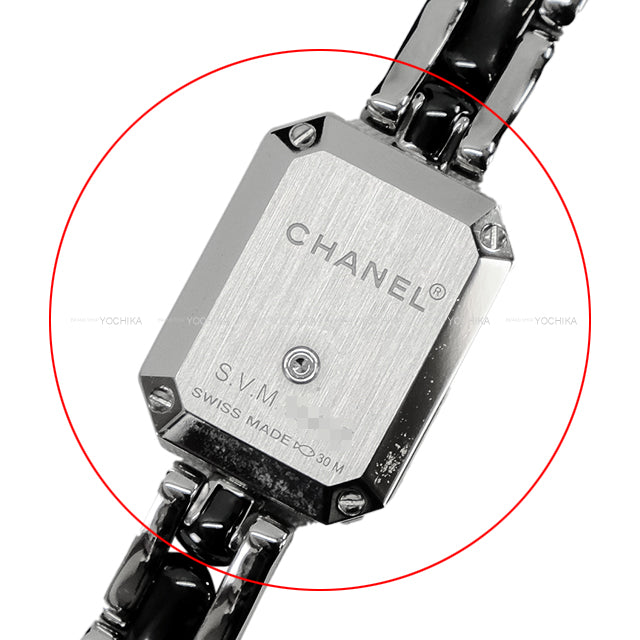[Pre-loved] CHANEL Watches Premiere with diamonds Noir (Black) Stainless steel/52 Brilliant Cut diamonds (about 0.26 carats)/ceramic Silver HW H2163[LIKE NEW][Authentic]