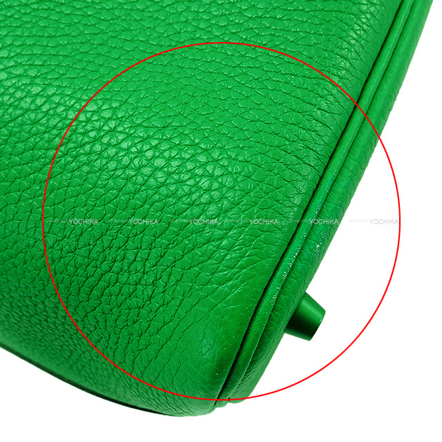 [Pre-loved] HERMES Handbag Picotin Lock 22 MM Monochrome SO GREEN Bambou Taurillon Clemence Mat Green HW Stamp Z[USED SA][Authentic]