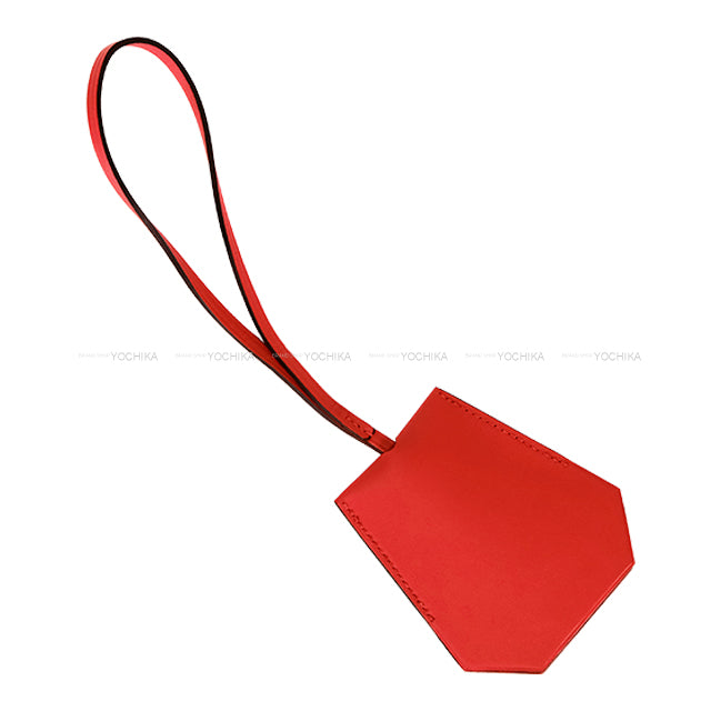 HERMES 2024 Years Gift Clochette Rouge  Veau Swift Silver HW[EXCELLENT][Authentic]