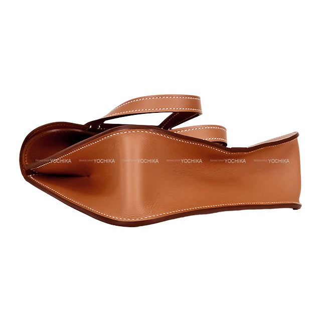 HERMES Shoulder bag Halzan mini Gold Veau Swift Gold HW Stamp W[BRAND NEW][Authentic]