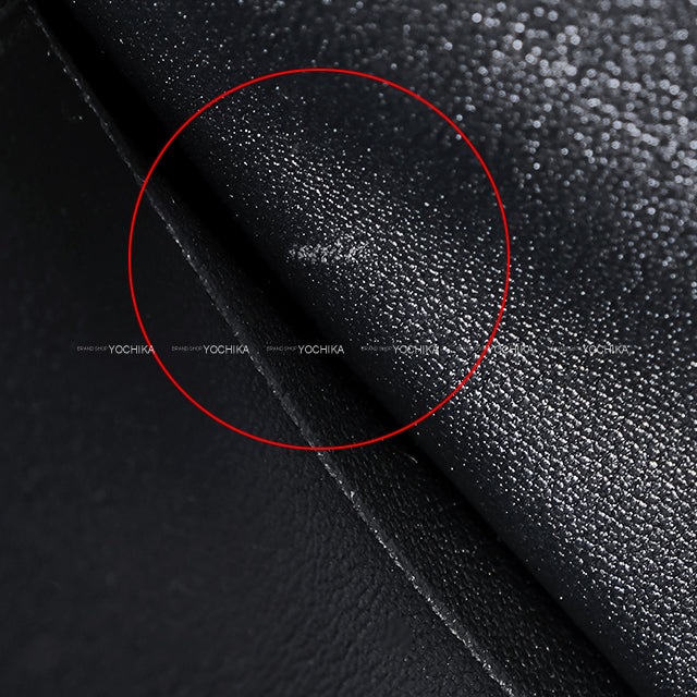 2024SS HERMES Pouch cargo pocket zip with Airpods case Noir (Black)/Ecru Toile/Veau Swift Silver HW Stamp W[EXCELLENT][Authentic]