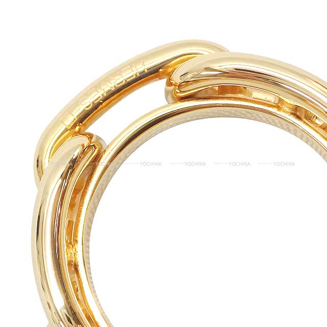 HERMES Scarf ring 90 Chaine d'Ancre Regate Lucade Perm brass Perm Brass Plated Inner diameter: 0.8" Outer diameter: 1.2" Height: 0.4"[EXCELLENT][Authentic]