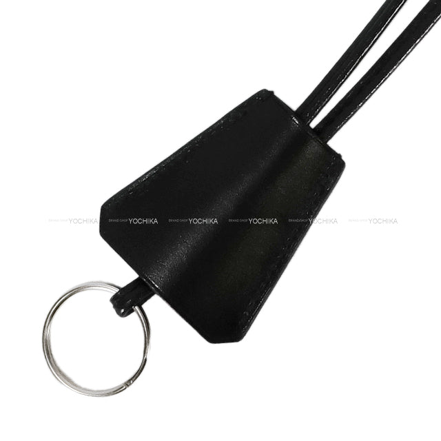 HERMES Clochette Kelly watch Noir (Black) Silver HW[EXCELLENT][Authentic]