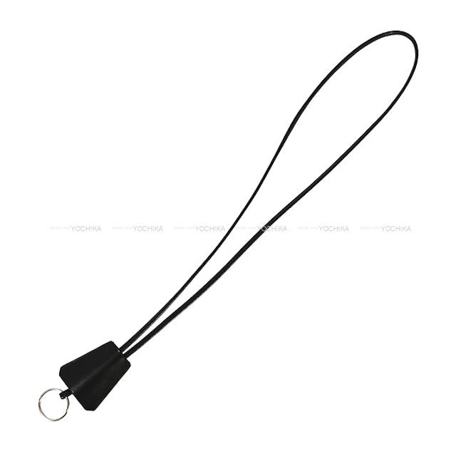 HERMES Clochette Kelly watch Noir (Black) Silver HW[EXCELLENT][Authentic]