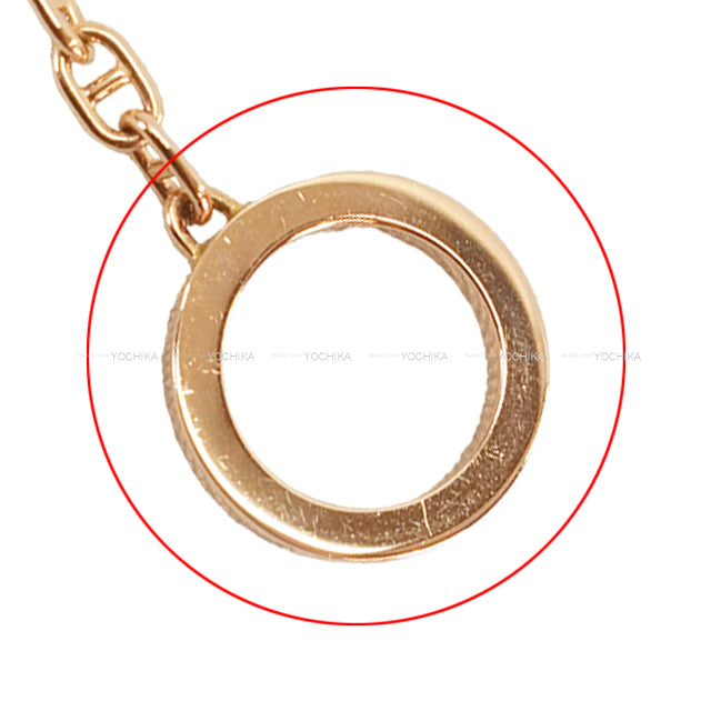 [Pre-loved] HERMES bracelet Chaine D'ancre Contour #ST Pink Gold Au750/diamonds 0.16ct W 0.6" H 0.4" 33 diamonds Rose Gold HW[LIKE NEW][Authentic]