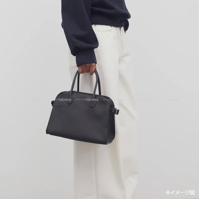 The Row Handbag Margaux 10 Noir (Black) Silver HW W1190L133BLPL[ALMOST NEW][Authentic]