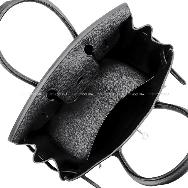 HERMES Handbag Birkin30 Noir (Black) Veau Togo Mat Silver HW Stamp K[BRAND NEW][Authentic]