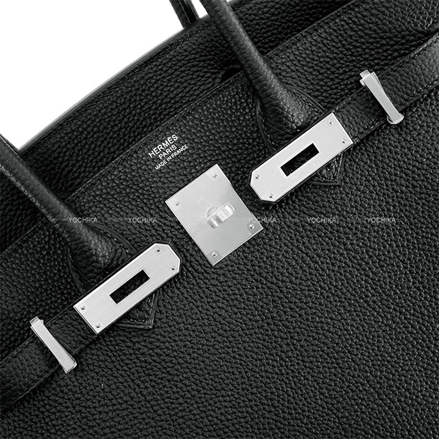 HERMES Handbag Birkin30 Noir (Black) Veau Togo Mat Silver HW Stamp K[BRAND NEW][Authentic]
