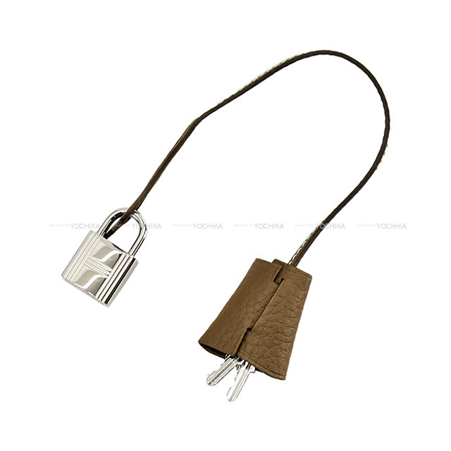 [Pre-loved] HERMES Shoulder bag Victoria Elan 38 Etoupe Taurillon Clemence Silver HW Stamp □P[LIKE NEW][Authentic]