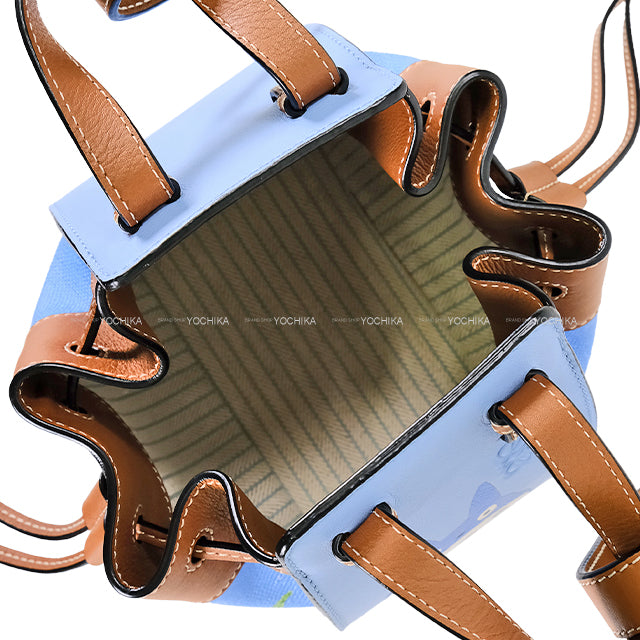 LOEWE Handbag Totoro Studio Ghibli Hammock mini Drawstring bag Silver HW A538V07X01[EXCELLENT][Authentic]