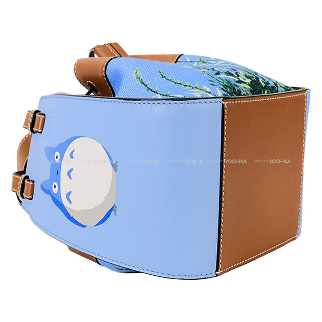 LOEWE Handbag Totoro Studio Ghibli Hammock mini Drawstring bag Silver HW A538V07X01[EXCELLENT][Authentic]