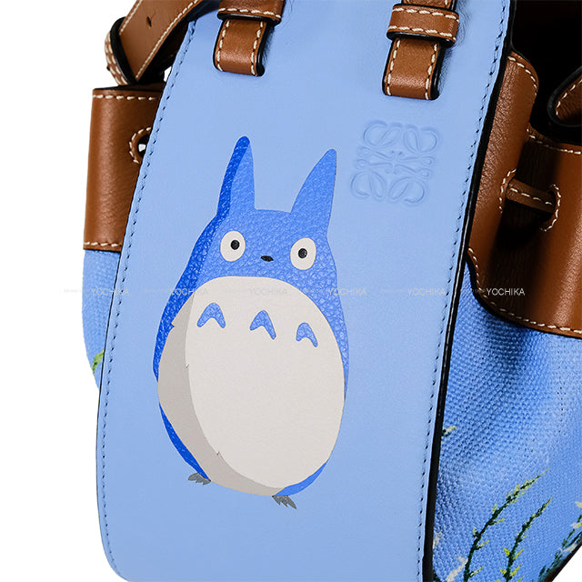 LOEWE Handbag Totoro Studio Ghibli Hammock mini Drawstring bag Silver HW A538V07X01[EXCELLENT][Authentic]