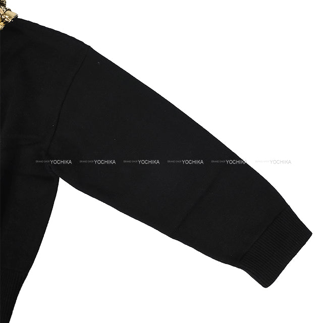 2024 Cruise CHANEL Cardigan Women's Cardigan Sequin COCO Mark Hood Star Buttons Noir (Black)/Blanc (White)/Gold Cashmere/Cotton/Polyester #50 P76581[EXCELLENT][Authentic]