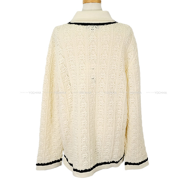 2024 Cruise CHANEL Cardigan Women's Tweed Jacket Rhinestones COCO Mark Button Cotton #42 P76869[EXCELLENT][Authentic]