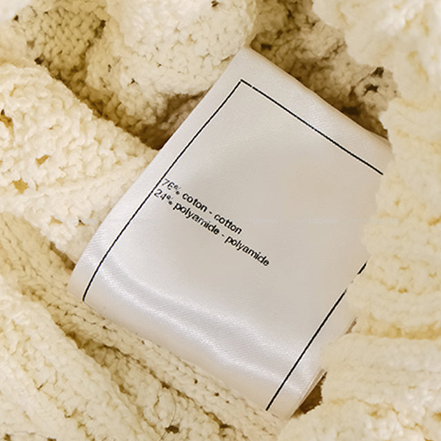 2024 Cruise CHANEL Cardigan Women's Tweed Jacket Rhinestones COCO Mark Button Cotton #42 P76869[EXCELLENT][Authentic]