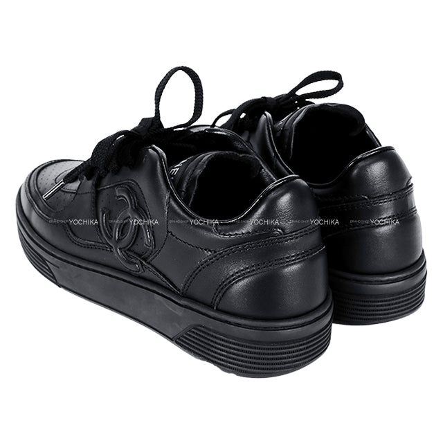 2023SS CHANEL sneakers Ladies COCO Mark Noir (Black) Calf #37 G45079[EXCELLENT][Authentic]