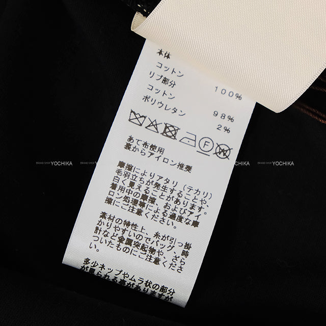 2024 SS HERMES Short sleeve t shirt Ladies Maxi Eperon d'Or Bandana Black/Orange/Blue Cotton ＃44[EXCELLENT][Authentic]