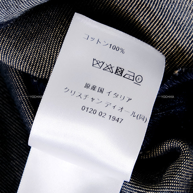 Dior Denim jacket Denim Couture French Sleeves with Side Slit Navy Cotton #44 412V19A3394[EXCELLENT][Authentic]