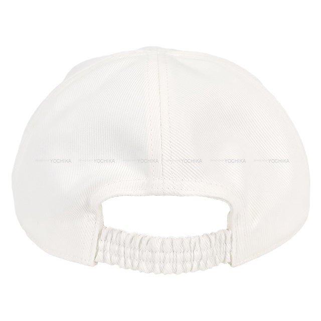 Miu Miu cap Baseball drill Blanc (White)/Noir (Black) Cotton #L 5HC369.2ICI.F0964[EXCELLENT][Authentic]