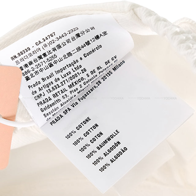 Miu Miu cap Baseball drill Blanc (White)/Noir (Black) Cotton #L 5HC369.2ICI.F0964[EXCELLENT][Authentic]