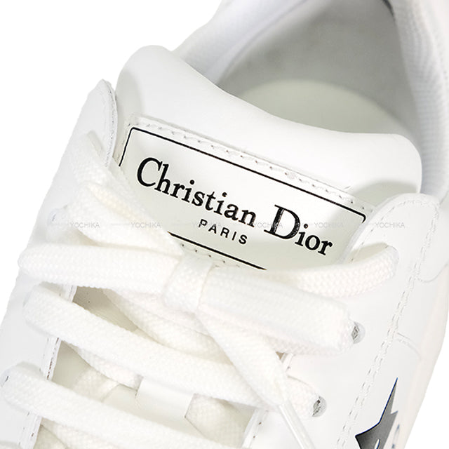 [Pre-loved] Dior sneakers Dior Star Platform Blanc (White) Calfskin/Suede Calfskin #36.5 KCK413CLD_S19W[LIKE NEW][Authentic]