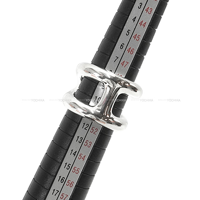 HERMES ring Osmose GM Silver Silver925 (SV925 Ag925) #50[EXCELLENT][Authentic]