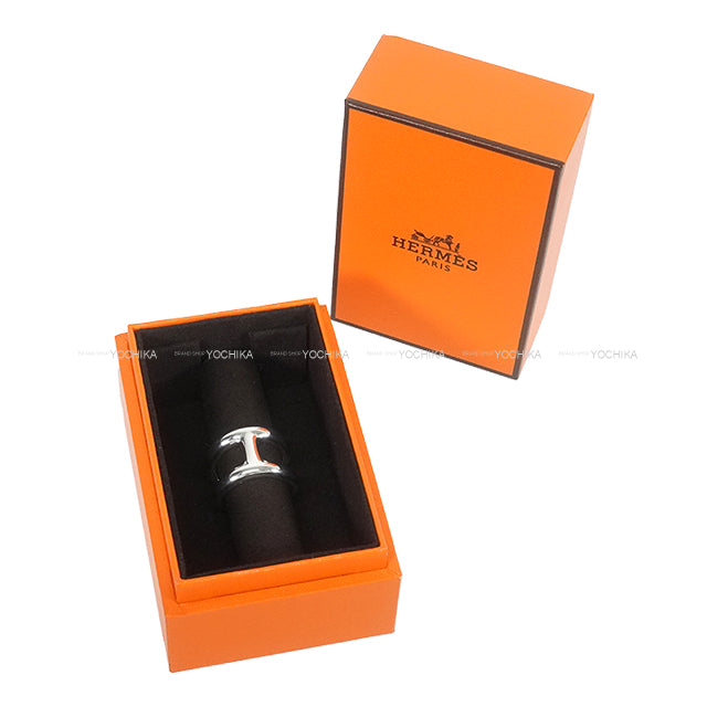 HERMES ring Osmose PM Silver Silver925 (SV925 Ag925) #51[EXCELLENT][Authentic]