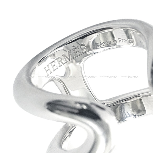HERMES ring Osmose PM Silver Silver925 (SV925 Ag925) #51[EXCELLENT][Authentic]