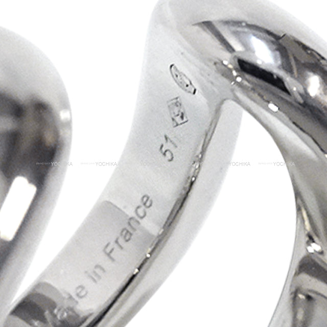 HERMES ring Osmose PM Silver Silver925 (SV925 Ag925) #51[EXCELLENT][Authentic]