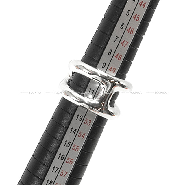 HERMES ring Osmose PM Silver Silver925 (SV925 Ag925) #51[EXCELLENT][Authentic]