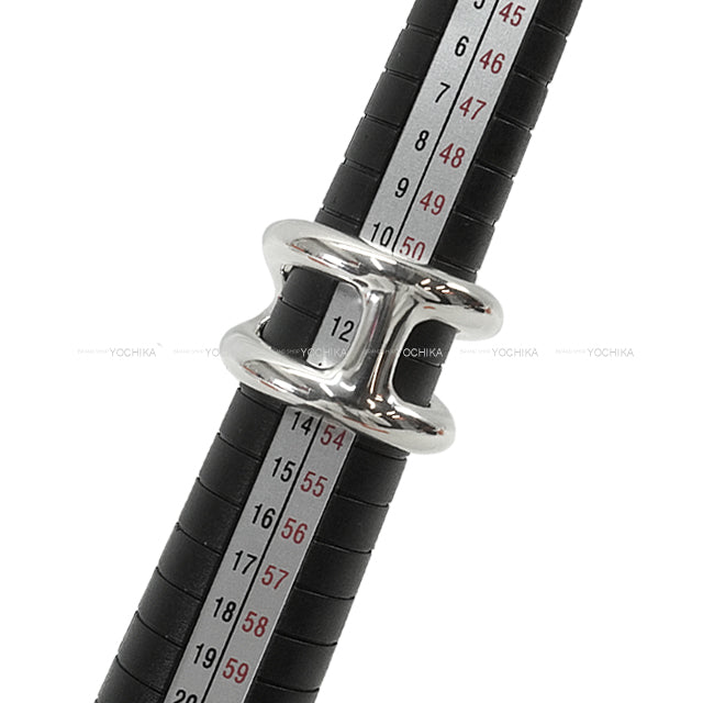 HERMES ring Osmose GM Silver Silver925 (SV925 Ag925) #52[EXCELLENT][Authentic]