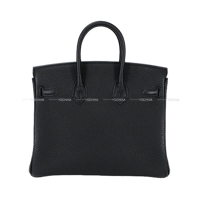 HERMES Handbag Birkin25 Noir (Black) Veau Togo Gold HW Stamp W[ALMOST NEW][Authentic]