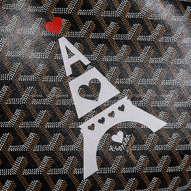 [Pre-loved] GOYARD Shoulder bag ArtoisPM Marker eiffel tower Noir (Black) PVC coated canvas[LIKE NEW][Authentic]