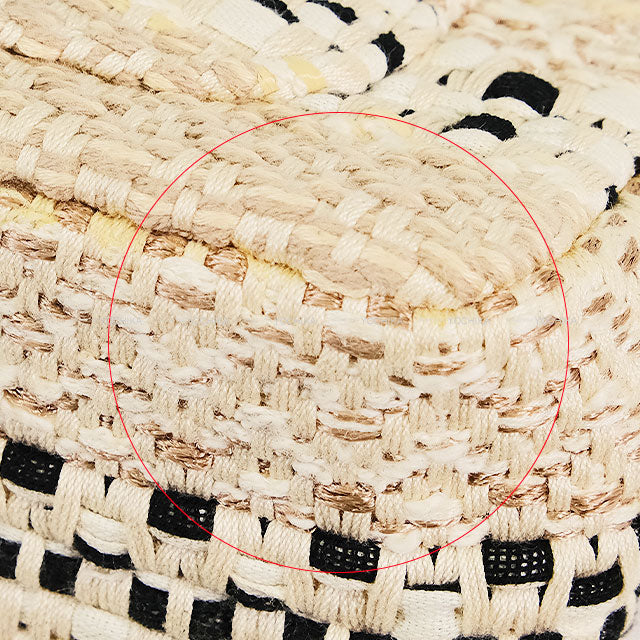 CHANEL Shoulder bag Mini Matelasse chain Raffia Antique Gold HW[EXCELLENT][Authentic]