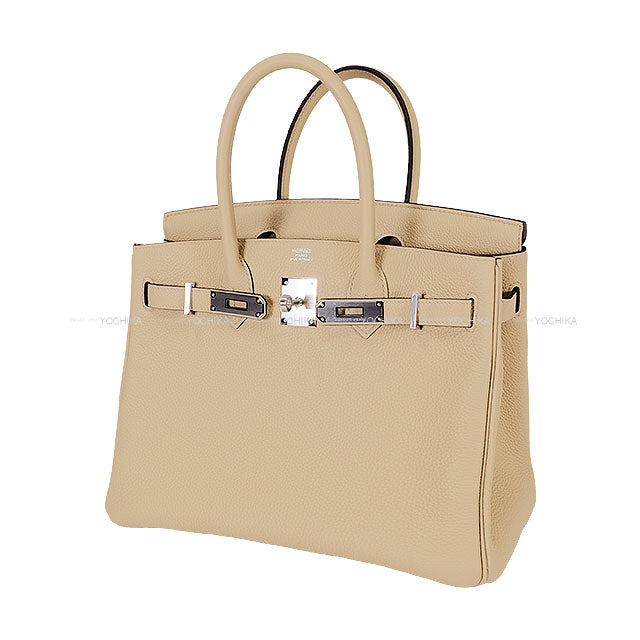 HERMES Handbag Birkin30 Trench Veau Togo Silver HW Stamp K[BRAND NEW][Authentic]