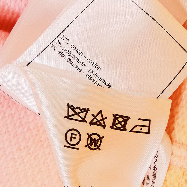 2024 Cruise Collection CHANEL Knit Coco Mark Star Heart Icon Design Gradation Sweatshirt Sweater Pink/Orange Cotton #40 P76509[EXCELLENT][Authentic]