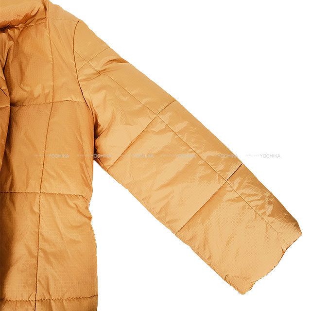 2022 LOUIS VUITTON Down jacket Padded coat with belt Beige Monogram Canvas #38 CA36929[EXCELLENT][Authentic]
