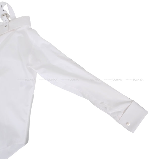 Dior Tops Logo Embroidery Off-Shoulder Blanc (White) Cotton #34 Length: 27" Shoulder width: 18.9" Sleeve length: 22" Side width: 20.5" 521B85A3356_X0100[BRAND NEW][Authentic]