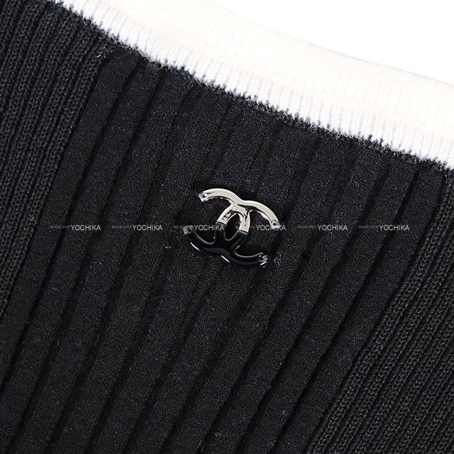 CHANEL Tank top COCO Mark Noir (Black)/Blanc (White) Cotton/Reyon #34 P78636[BRAND NEW][Authentic]