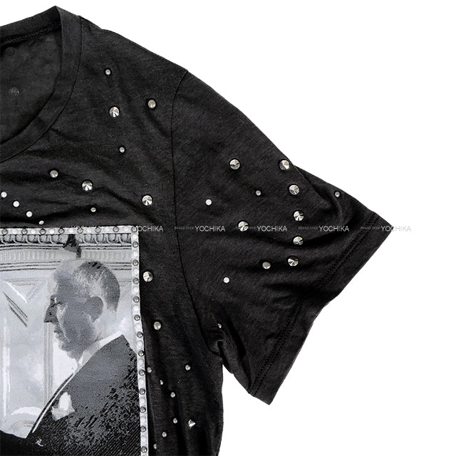 2025 Cruise Collection Dior Short sleeve t shirt Monsieur Dior Patchwork Studs Noir (Black) Cotton #M 513T31B4201[BRAND NEW][Authentic]