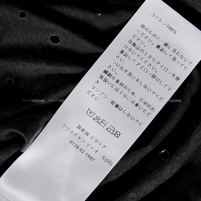 2025 Cruise Collection Dior Short sleeve t shirt Monsieur Dior Patchwork Studs Noir (Black) Cotton #M 513T31B4201[BRAND NEW][Authentic]