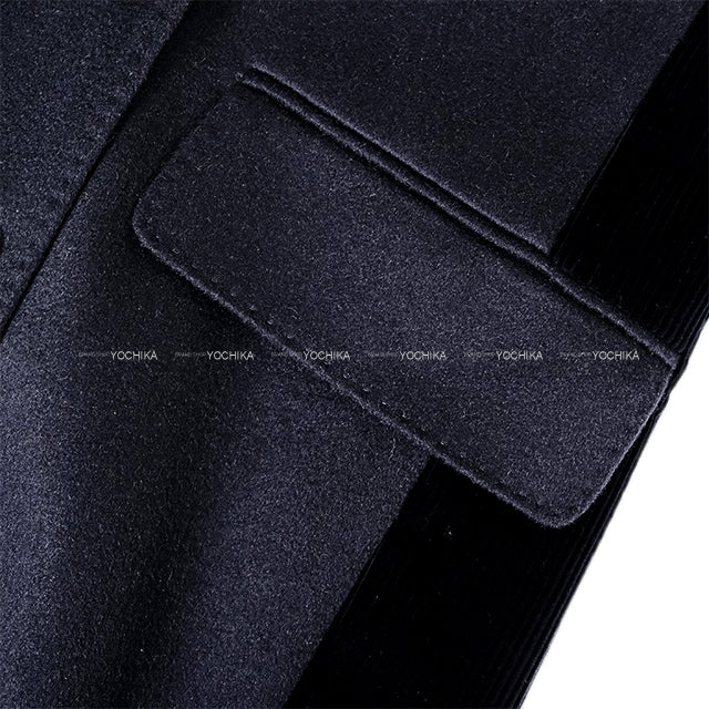 MAX MARA Tailored jacket Set-Up Double Contrasting Panels Navy Camel Cotton #34 11-04-60242[EXCELLENT][Authentic]